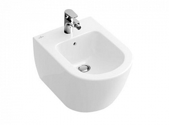 Биде, Villeroy&Boch, Subway 2.0, подвесной, шгв 375*565*280, цвет биде-альпийский белый 54000001 - купить в интернет-магазине Sun-buy
