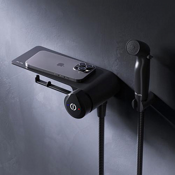F0H85A822 X-Joy TouchReel, гигиенический набор со смесителем для душа с полкой, держателем туалетной - купить в интернет-магазине Sun-buy