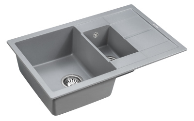 Мойка FLUGEN 60/1,5, IT-GRANIT, PM237850-GRM, серый металлик, 775х495 мм, Paulmark - купить в интернет-магазине Sun-buy