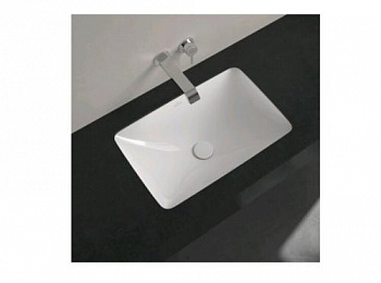 Раковина, Villeroy&Boch, Loop&Friends, шгв 540*340*190, отверстия для смесителя-отсутствуют, CeramicPlus, цвет-Stone White 4A5700RW - купить в интернет-магазине Sun-buy