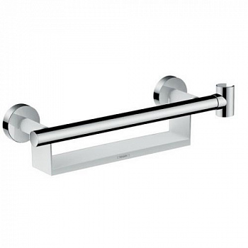 Поручень для инвалидов, Hansgrohe, Unica Comfort, шг 395*109, цвет-белый/хром 26328400 - купить в интернет-магазине Sun-buy