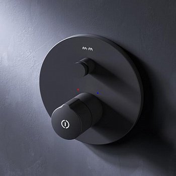 F85A45722 X-Joy TouchReel смеситель д/ванны/душа, монтируемый в стену, чёрный, шт. - купить в интернет-магазине Sun-buy
