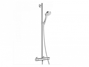 Душевой гарнитур, Hansgrohe, Croma Select S, цвет-хром/белый 27247400 - купить в интернет-магазине Sun-buy