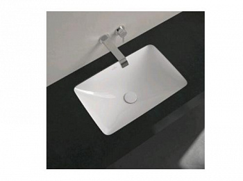 Раковина, Villeroy&Boch, Loop&Friends, шгв 450*280*170, отверстия для смесителя-отсутствуют, CeramicPlus, цвет-альпийский белый (белый Alpin) 4A5600R1 - купить в интернет-магазине Sun-buy