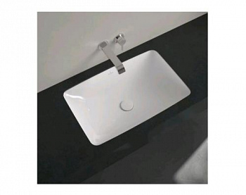 Раковина, Villeroy&Boch, Loop&Friends, шгв 615*380*185, отверстия для смесителя-отсутствуют, цвет-альпийский белый (белый Alpin) 4A580001 - купить в интернет-магазине Sun-buy