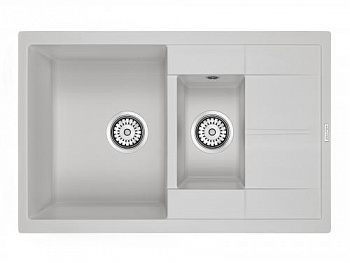 Мойка FLUGEN 60/1,5, IT-GRANIT, PM237850-WH, белый, 775х495 мм, Paulmark - купить в интернет-магазине Sun-buy