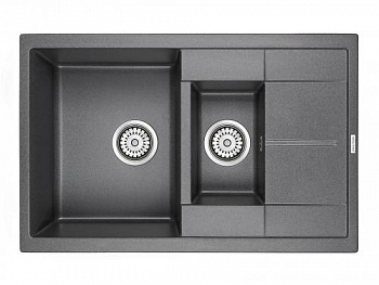 Мойка FLUGEN 60/1,5, IT-GRANIT, PM237850-DG, графит, 775х495 мм, Paulmark - купить в интернет-магазине Sun-buy