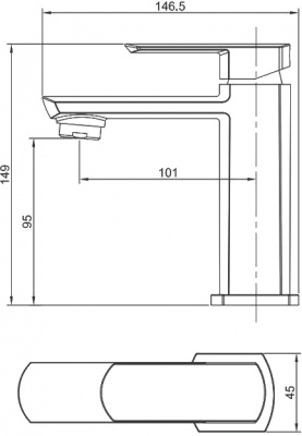 Смеситель для раковины Aquanet Cinetic AF120-10С - купить в интернет-магазине Sun-buy