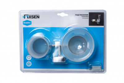 Мыльница+подстаканник FIXSEN Kvadro (FX-61306+08) - купить в интернет-магазине Sun-buy