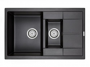 Мойка FLUGEN 60/1,5, IT-GRANIT, PM237850-BL, черный, 775х495 мм, Paulmark - купить в интернет-магазине Sun-buy