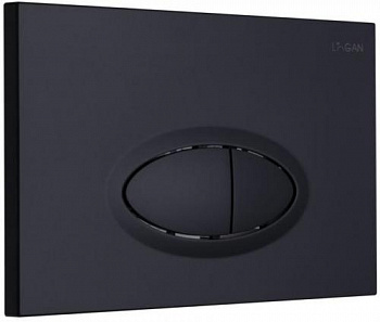 Кнопка смыва Logan Oval двойная Black Mattе 00297676 - купить в интернет-магазине Sun-buy